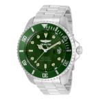 Invicta Pro Diver 47mm 自動巻き メンズ腕時計 グリーン文字盤 ステンレススチール NH35Aムーブメント 展示裏蓋 モデル35719