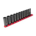 TEKTON 3/8インチドライブディープ6ポイントインパクトソケットセット 12ピース(8-19mm) | SID91103