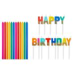 American Greetings день рождения свеча многоцветный длинный маленький .. happy день рождения текст ввод .. для .(25 шт )