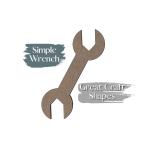 гаечный ключ type из дерева cut наружный DIY материалы MDF белый доска примерно 6cm(2.5 дюймовый ) Laser cut 