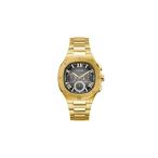 GUESS メンズ Headline GW0572G2 42mm ゴールドトーン ステンレススチール サンレイグラデーション ブラック マルチファンクション 腕時計