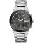 Bulova ミレニア メンズ腕時計 96C149 クロノグラフ 6針 デイ/デイト 41mm ミネラルクリスタル ステンレススチール 防水30m