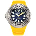 CITIZEN Promaster Dive エコドライブ メンズ腕時計 ISO認証 300m防水 反射防止曲面クリスタル スクリューバック イエロー