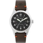 Timex エクスペディション ノースフィールドソーラー 36mm ブラックダイヤル ステンレスケース ブラウン
