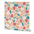 Removable Wallpaper Swatch - Pastel Retro Spots 