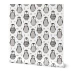 Commercial Grade Wallpaper Swatch - Penguins Swe