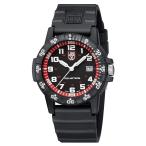 Luminox XS.0335 メンズ レザーバック ウミガメ ジャイアントクォーツウォッチ, ブラック, クォーツ腕時計。