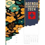 Agenda semainier 2024: Organisateur Semainier A4, De Jan 2024 = D=c 2024, Planificateur Hebdomadaire, Bonne Id=e Cadeau D'anniversaire Pour Un Infi