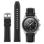 Stanchev MoonSwatch 対応 20mm ソフトシリコン 交換ストラップ クイックリリース
