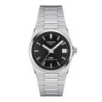 Tissot PRX Powermatic 80 35mm ユニセックス 自動巻き ブラック文字盤 ステンレスブレスレット 防水100m T1372071105100 2年保証