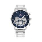 Tommy Hilfiger 腕時計 1710569 ローマ数字 オープンハートムーブメント ステンレスリンクブレスレット ネイビー