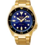 [セイコー] SEIKO 5 SPORTS SKX Sports Style 自動巻き 腕時計 Made in Japan 日本製 U.S. Special Creation SRPK20 メンズ コバルトブルー×ゴールド 海外モデ