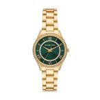 Michael Kors レディース Lauryn ゴールドトーン ステンレススチール ブレスレットウォッチ (モデル:MK4737), ゴールド, 腕時計。