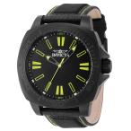 Invicta メンズ スピードウェイ 46mm ステンレススチール ナイロン クォーツ 腕時計 ブラック (モデル:46308) ブラック ファッション, ブラック, ファッション。