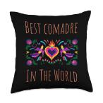 Regalos Para Best Comadre In The World Funny Spanish Throw Pillow