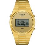 Tissot PRX Digital T1374633302000 ユニセックス クォーツ マルチファンクション ゴールドPVD ステンレスブレスレット 40mm 10気圧防水 ゴールド文字盤