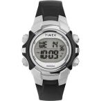 Timex ユニ デジタル 33mm 腕時計, ブラック/シルバートーン/デジタル。, モダン