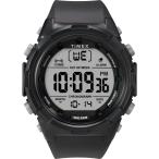 Timex ユニ デジタル 50mm 腕時計, ブラック/ブラック/Wjiteデジタル。, 50 mm