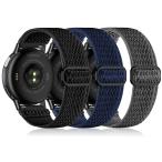 20mm ナイロンスポーツゴムバンド Garmin Venu/Sq/Sq 2/Forerunner 165/55/245 Music、Vivoactive 5/3、Venu 2 Plus、Vivomove HR/Sportに対応 リストバンドスト