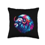 Cool Musk Ox Graphic Spirit Animal Illustration 