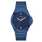 Guess ステンレススチール アナログブルーダイヤル＆バンド メンズ腕時計 -Gw0833G1