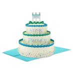 Hallmark Paper Wonder Pick-a-Number cusomize возможный pop up день рождения кекс карта . центральная стойка -s( голубой . зеленый. бумага дуть снег )