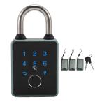 Nutriess SmartPadlock Biometric Smart Keyless Thumbprint Lock for Gym School Office Tuya APP (TT Lock APP)