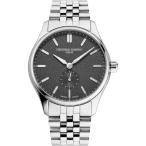 Frederique Constant Classic Automatic 腕時計 メンズ シルバーステンレス ブラックダイヤル サファイアクリスタル 50m防水 FC-530G3B6B