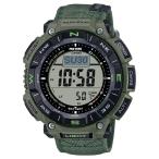 Casio PRO TREK PRG340B-3 ソーラー トリプルセンサー バイオ樹脂ケース 100m防水 オリーブグリーン