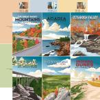 Echo Park Paper National Parks: приключения открытка 12x12 рисунок бумага, разнообразные 