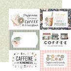 Echo Park Paper Coffee Shop:6x4ja-na кольцо карта 12x12 рисунок бумага, разнообразные 