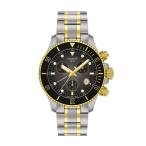 Tissot Seastar 1000 クォーツ クロノグラフ 38mm グレーグラデーション文字盤 SSブレスレット クイックリリース