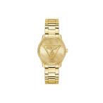 Guess Roxy Women's Watch with Cubic Zirconia, Gold Stainless Steel Bracelet, Mineral Glass, Gold Dial, 3 Bar, Case Diameter: 36 mm, GW0987L2