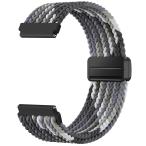DaQin 20mm 磁気バックル編組ナイロンバンド Garmin Vivoactive 5・6・3 Forerunner 165・55・245・645 Venu 2 Plus対応 伸縮性 男女兼用