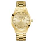 Guess Men's 44mm Watch - Gold Tone Stainless Steel Strap Gold Dial Gold Tone Case