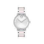 Movado Bold Women's Watch - Swiss Quartz, Stainless Steel Bracelet, Crystal-Set Bezel - Modern, Elevated Luxury Fashion Timepiece for Her - 34mm
