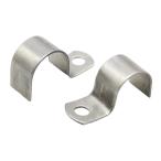 304 Stainless Steel P-type Single Side Pipe Clamp Half Single Hole Thickened Riding Card Throat Hoop Ohm Tube Card M3~M160(M140 (1Pcs))