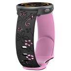 Conidido Garmin Venu 3/Venu 2/Venu 4 45mm/Vivoactive 4/Forerunner 265対応 22mm 花柄シリコンバンド
