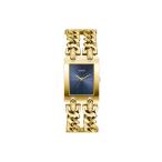 Guess Ladies MOD Heavy Metal Watch Gold Stainless Steel Bracelet Mineral Glass Dark Blue Dial 3 Bar Case Diameter 29mm GW0740L3