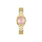 Guess Charlotte GW0767L7 Women's Quartz Analogue Watch 30 mm Stainless Steel Bracelet Gold 3 Bar Pink Dial