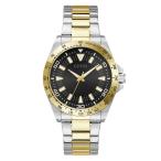 Guess NEO GW1064G4 Men's Quartz Analogue Watch Stainless Steel 42 mm Stainless Steel Bracelet Silver/Gold 5 Bar Black Dial