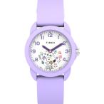 Timex Youth Peanuts Youth springs 30mm наручные часы - лиловый ремешок белый dial лиловый кейс 