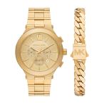 Michael Kors Men's Billie Chronograph Gold-Tone Stainless Steel Watch and Bracelet Set (Model: MK9270SET)