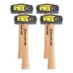 Collins 3 lb Steel Drilling Hammer 10 in Hickory Handle - Mini Sledge-Hammer - Small Sledge Hammer for Sledgehammers Demolition - Pack of 4