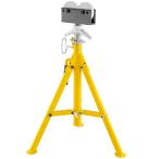 VEVOR Roller Pipe Stand for 1/8 in -12 in Pipes, 2500LBS Load Capacity Pipe Stand with Adjustable Height 32" - 55", Folding Portable Supporting Stand