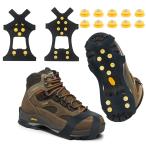 [ параллель импортные товары ]Ice Snow Grips Traction Cleats Anti Slip Ice Cleats Spikes Rubbe