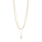 Steve Madden Stone レイヤードネックレス, One Size, 金属 ガラス, 宝石なし Steve Madde 並行輸入品