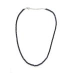 天然ブラックスピネルネックレス20...