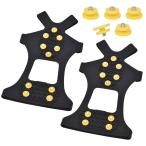 [ параллель импортные товары ]Manledio Ice Cleats for Shoes and Boots Stainless Steel Studs