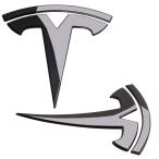 【並行輸入品】M Y エンブレム   光沢ブラック Tesla Model Y Replacement Logo Emblem, Front &